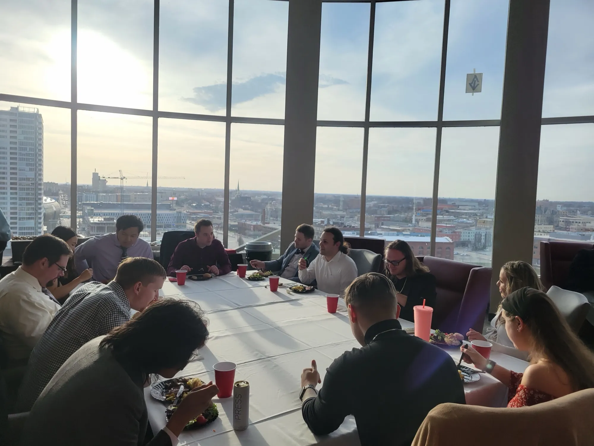 Members together at a brotherhood retreat